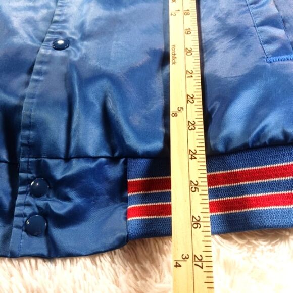 Chalkline Vintage NFL Satin Bomber Starter Jacket NY Giants Men's Large Blue.. - Picture 10 of 16